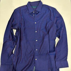 Perry Ellis Men's Blue/Purple Dress Shirt | Size Medium